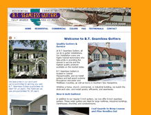 Tablet Screenshot of btgutters.com